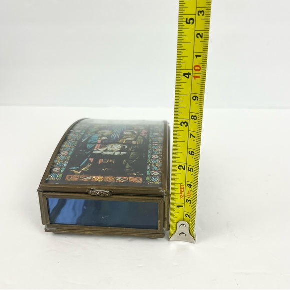 Handcrafted Via Vermont Trinket Jewelry Box Handcrafted Mexico Nativity Scene - Picture 9 of 13